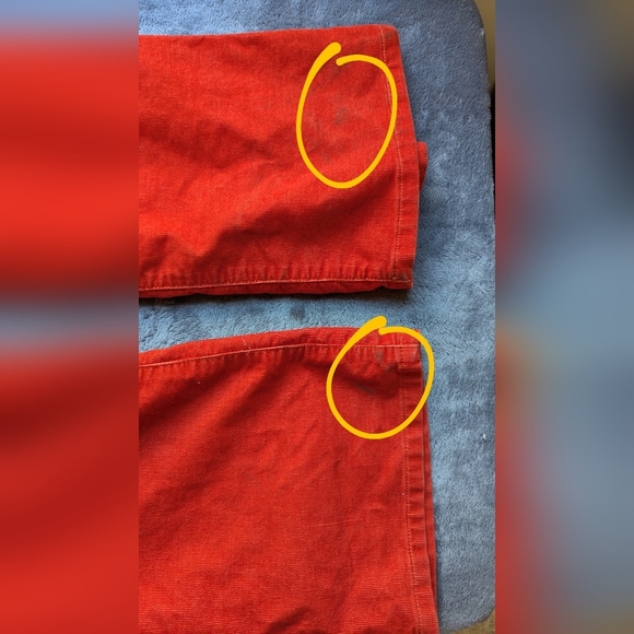 Ann Taylor Loft Size 30/10 Curvy Boot Bright Orange Corduroy Stretch Pants - Picture 6 of 11